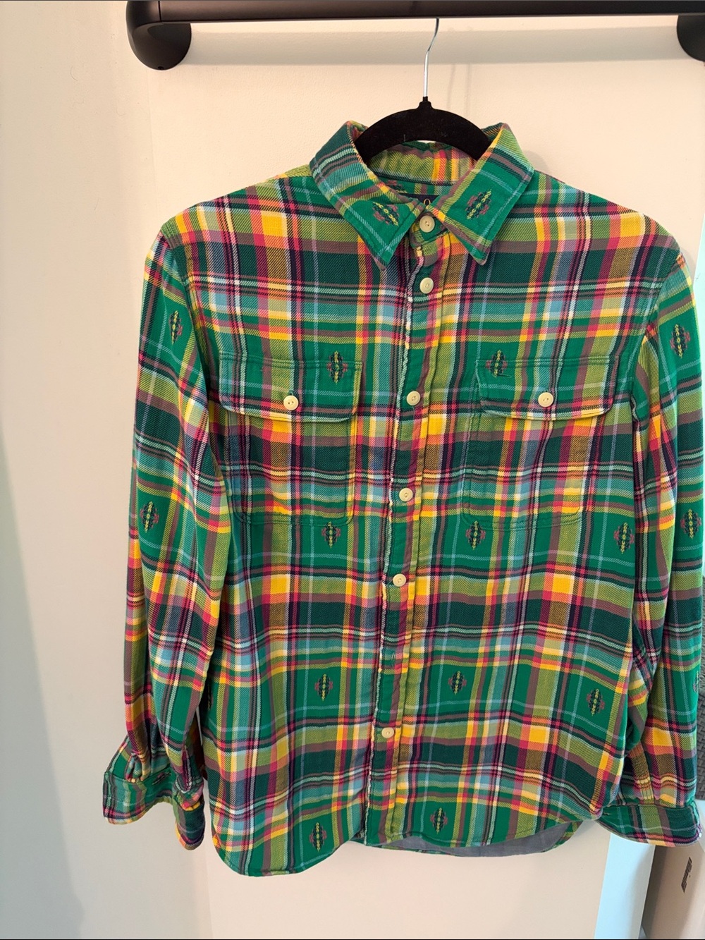 Polo by Ralph Lauren Green Multicolor Plaid Button-Down Shirt